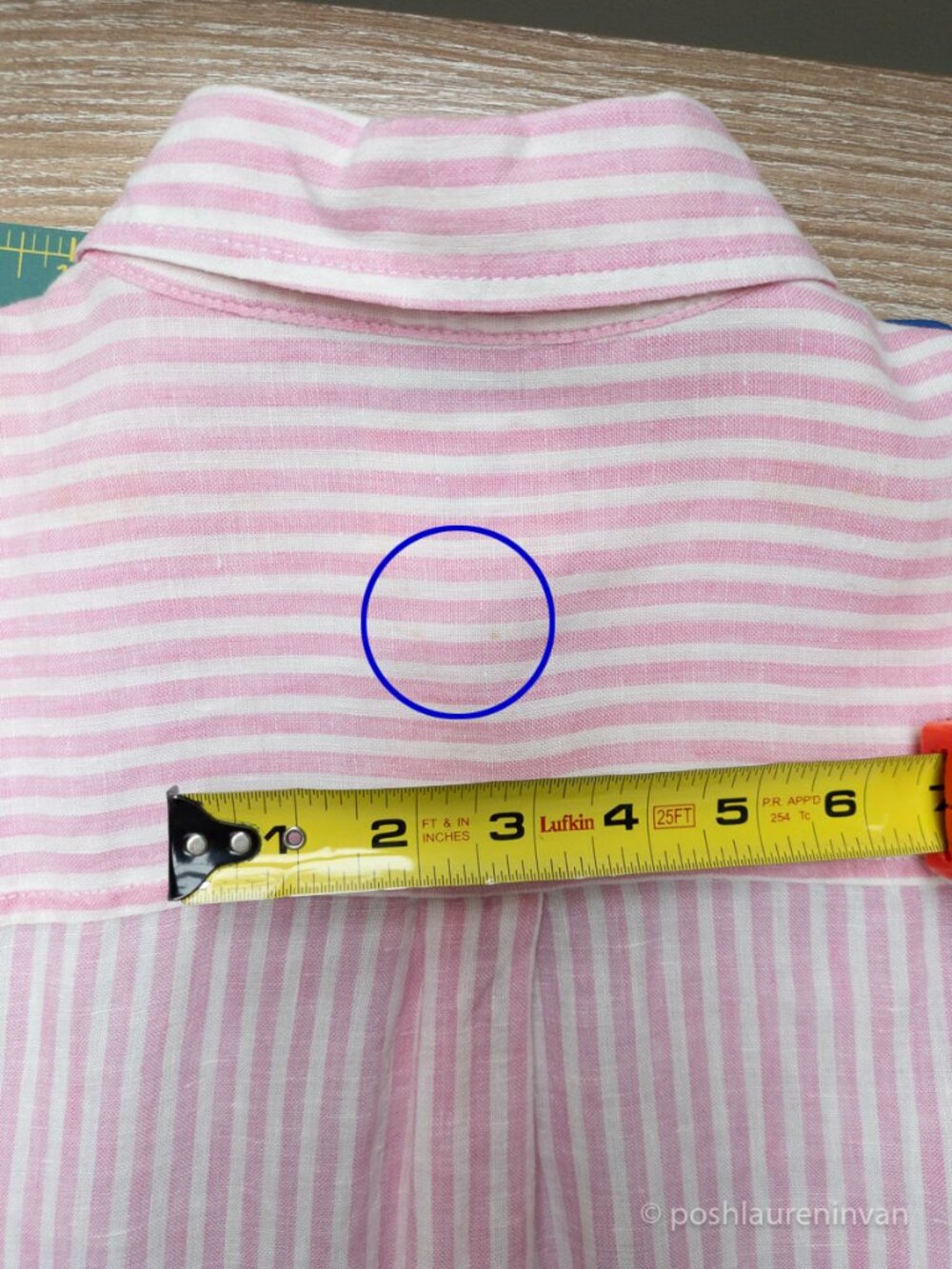 Marks and Spencer Pure Linen Striped Button Down Shirt Size 6 Women's EUC - Picture 11 of 11